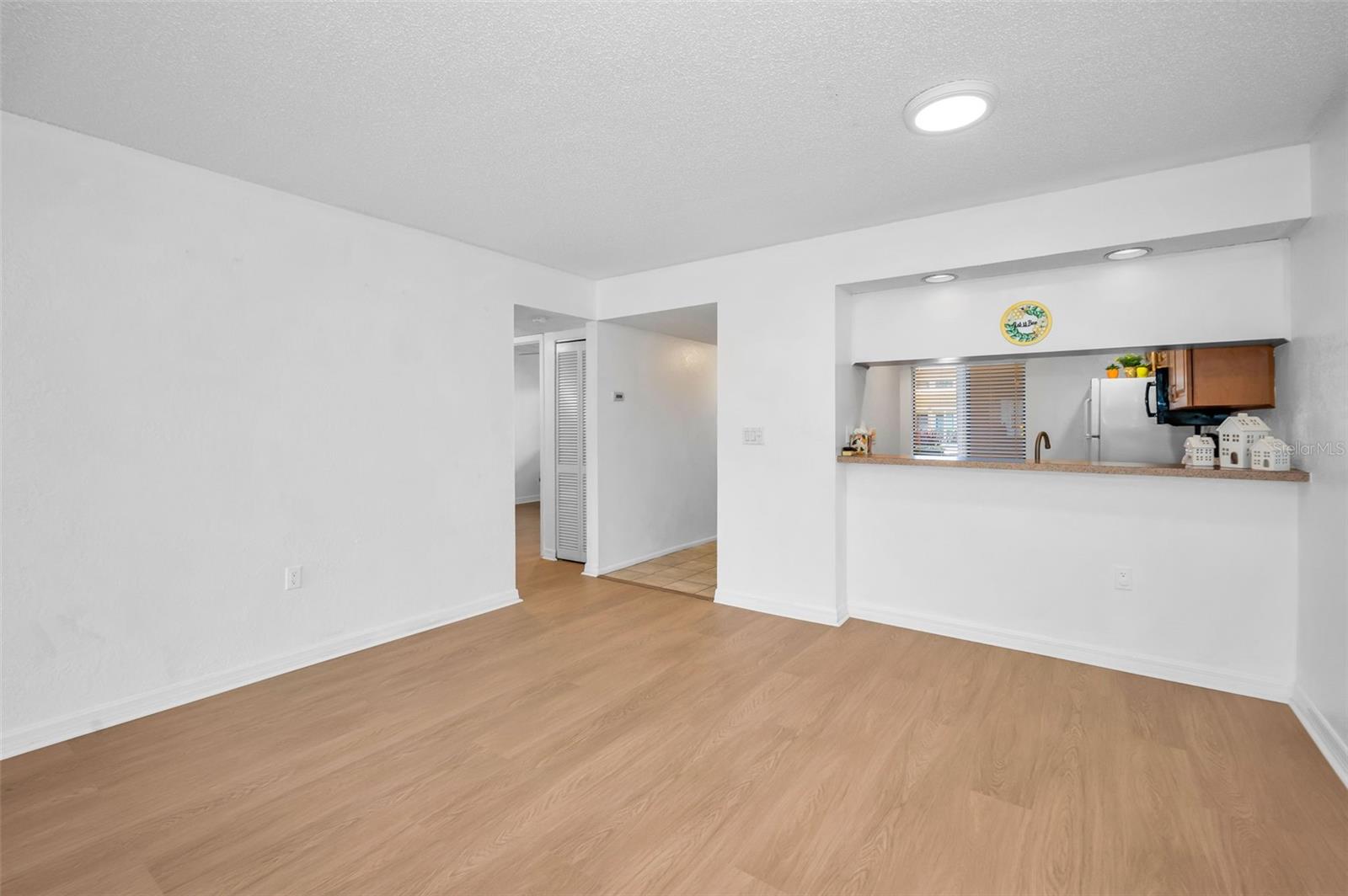 Dining area with kitchen pass through