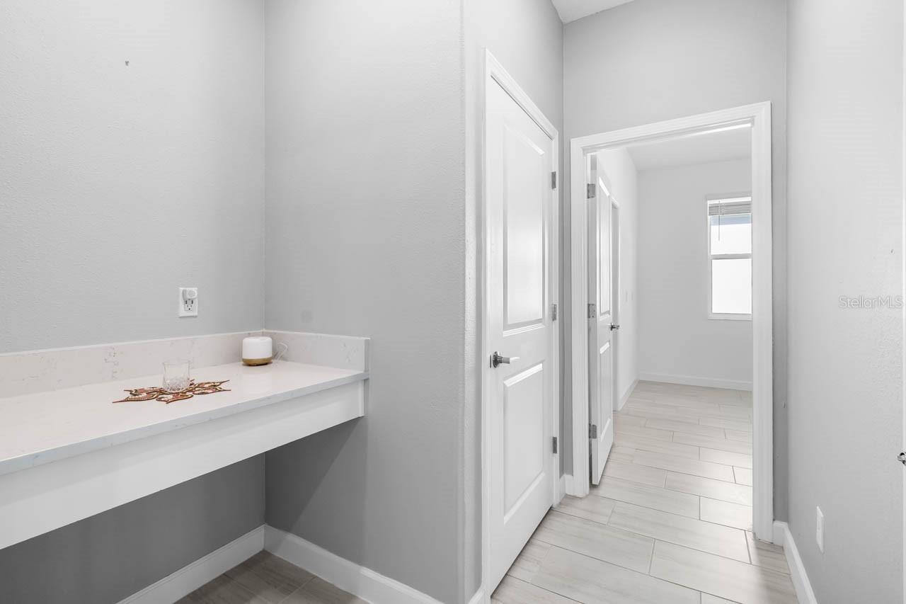 Key Drop Area and Entrance from Garage