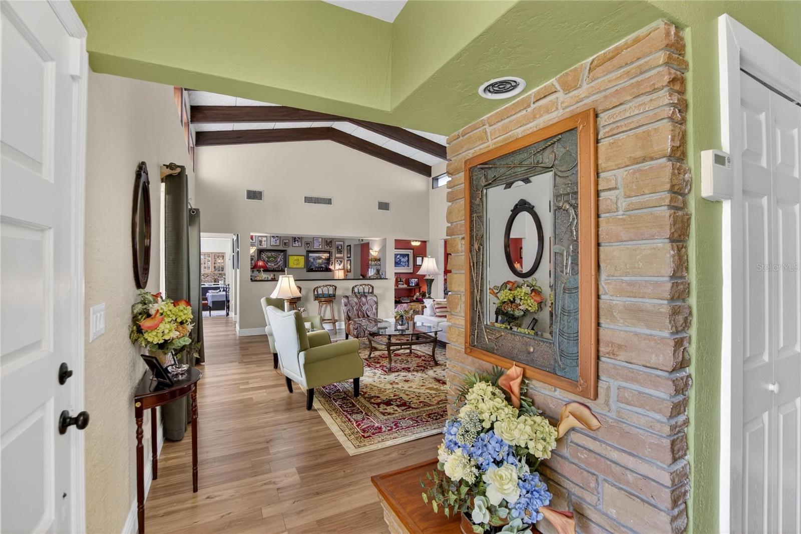 View from Foyer to the Living Room