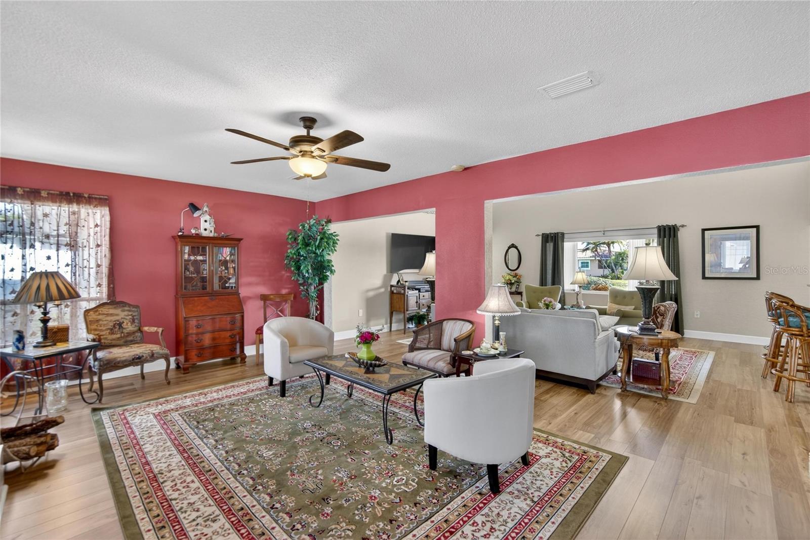 Family Room view into the Living Room