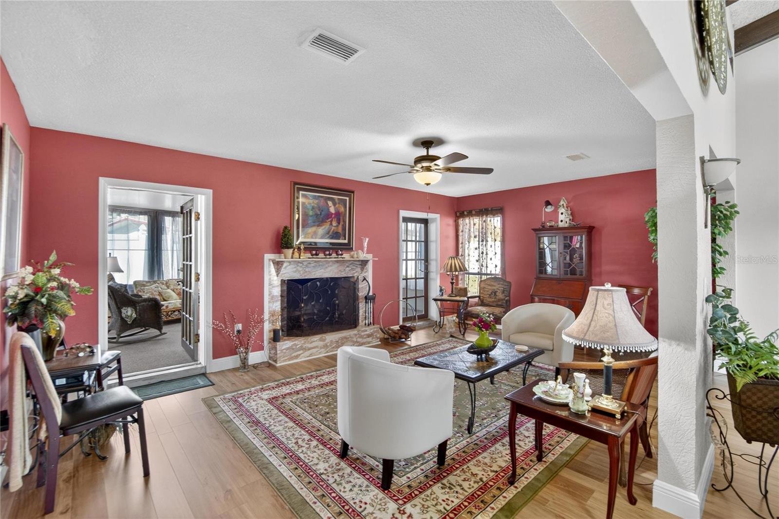 Family Room which opens up to the Florida Room