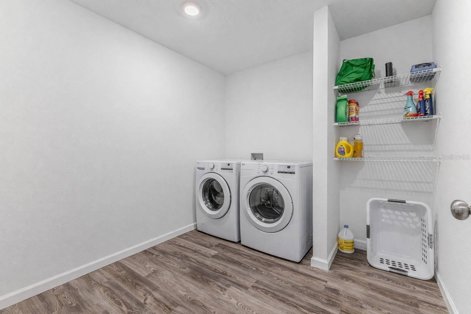 Laundry Room with Room to Add Shelving or Cabinets