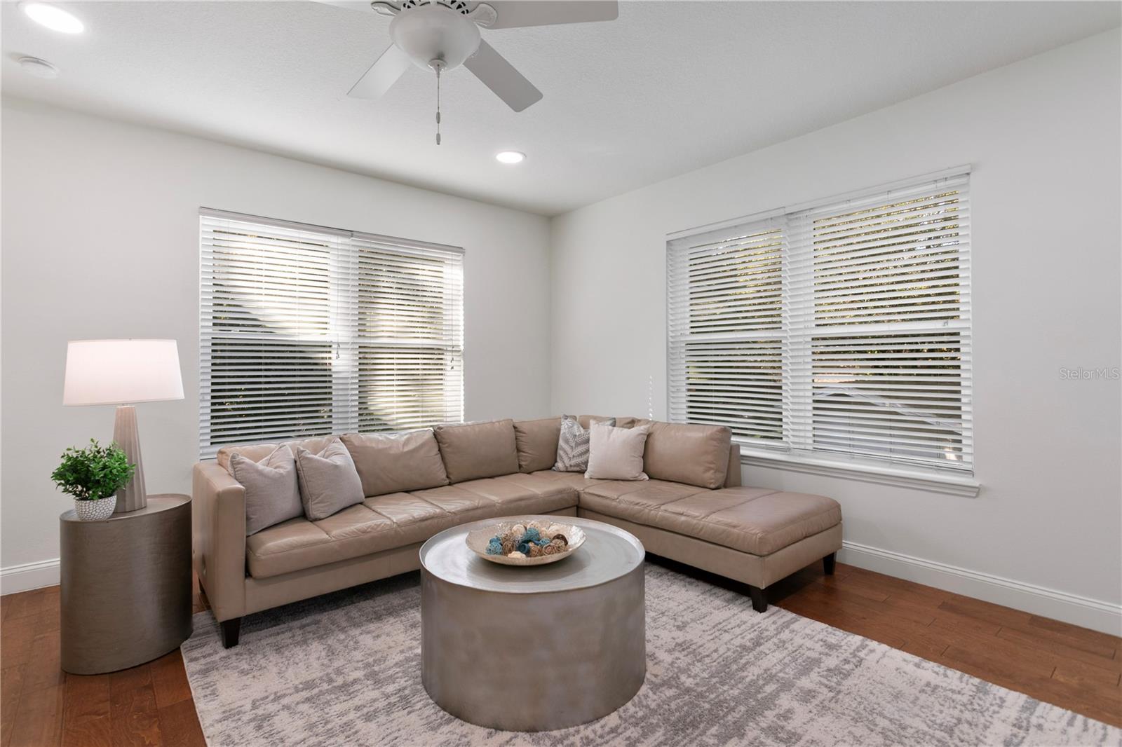 The fourth bedroom could be used as an additional media room