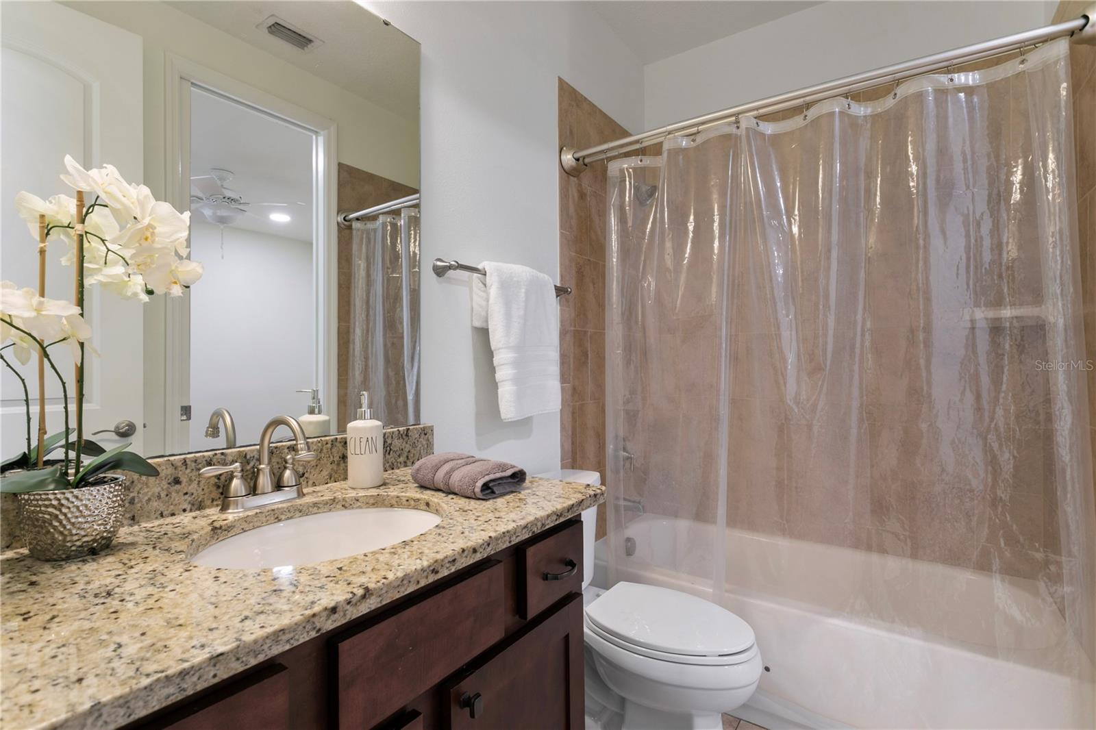 Additional full bathroom upstairs