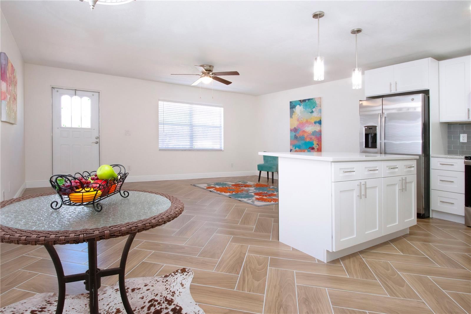 Looking toward front door