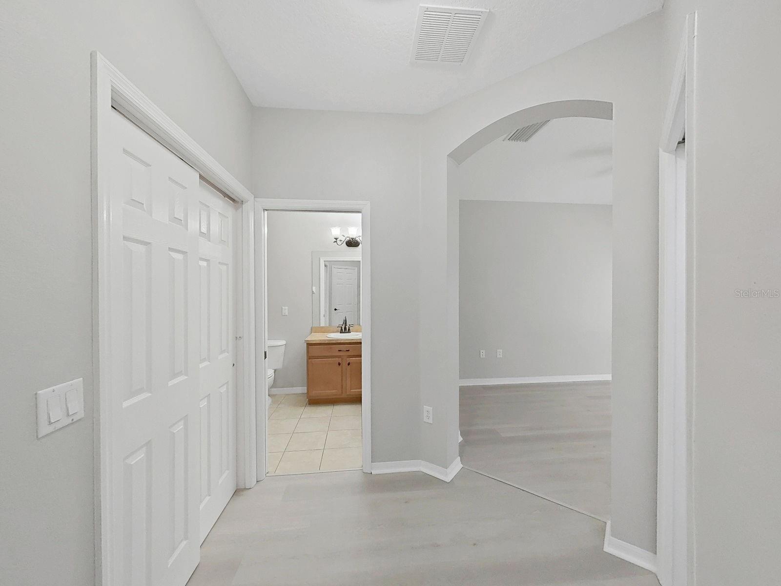 Master bedroom entry