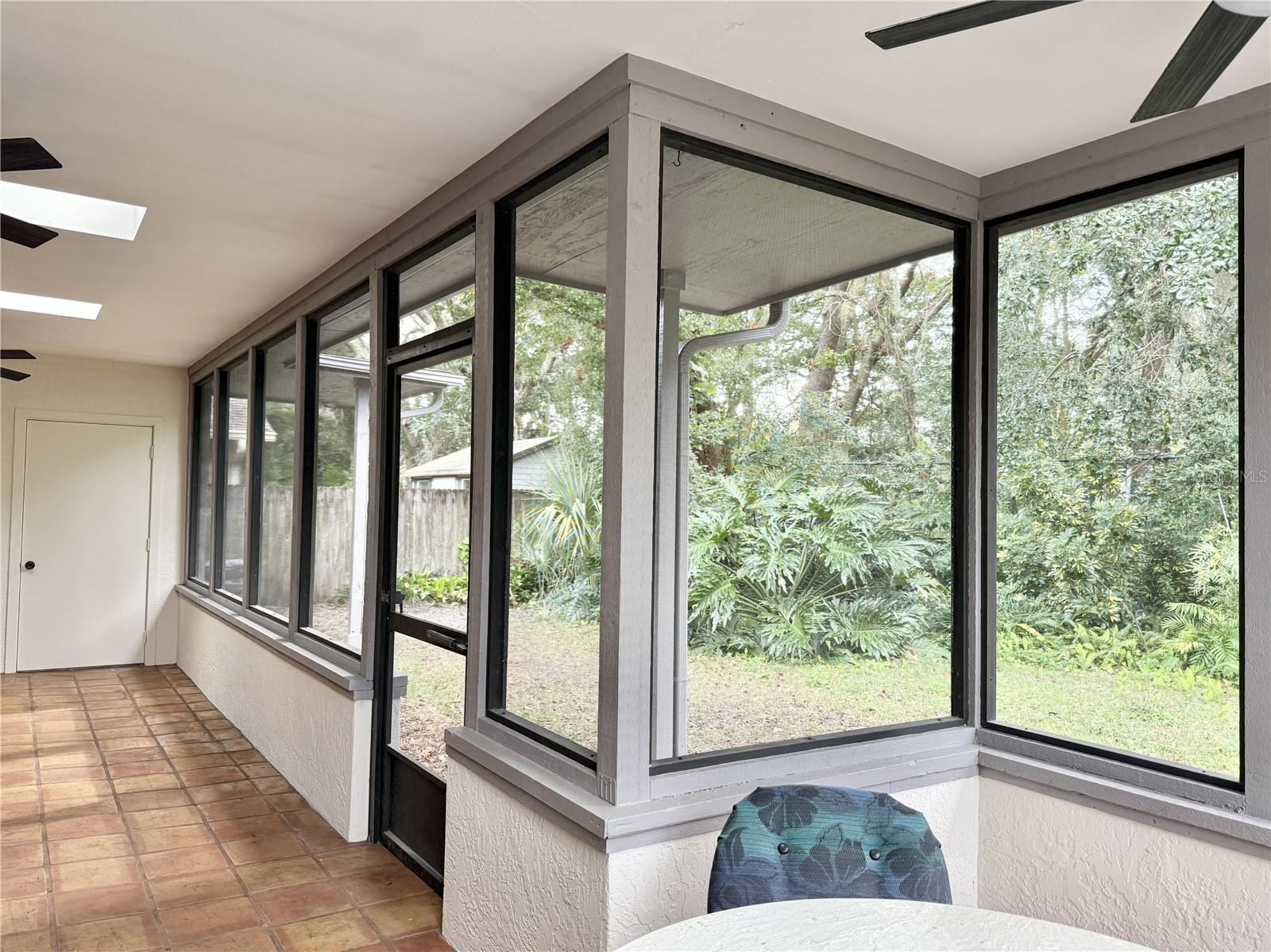 View of Backyard from Screened Patio