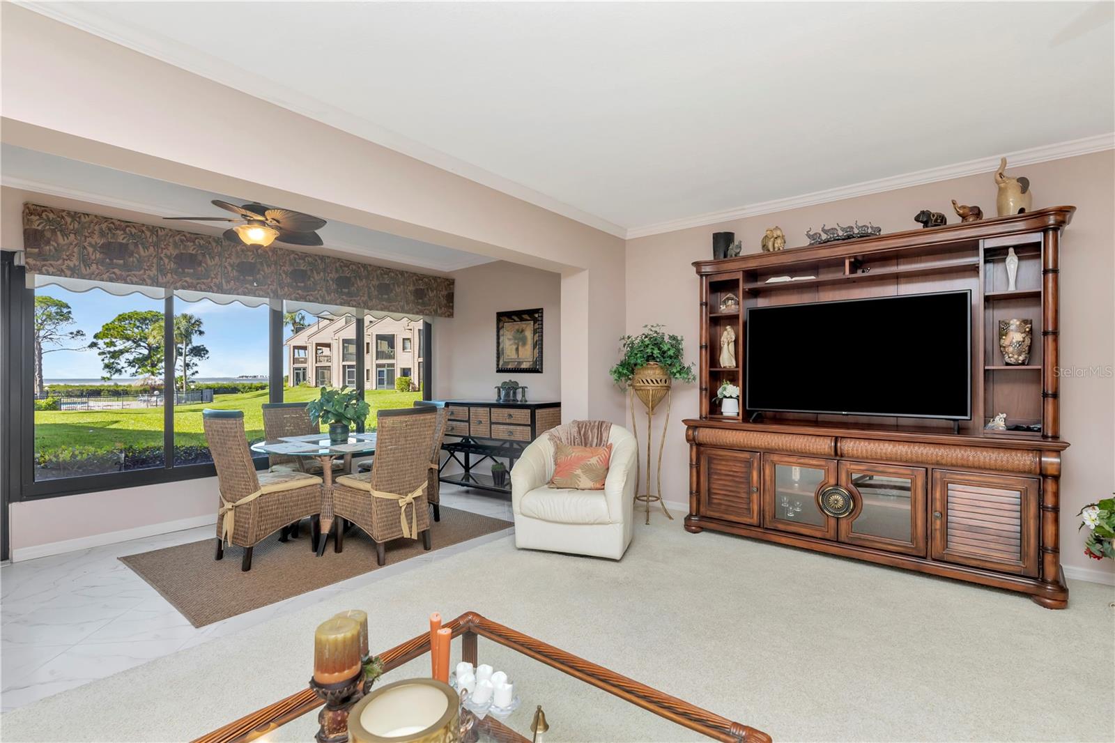 Living room and lanai