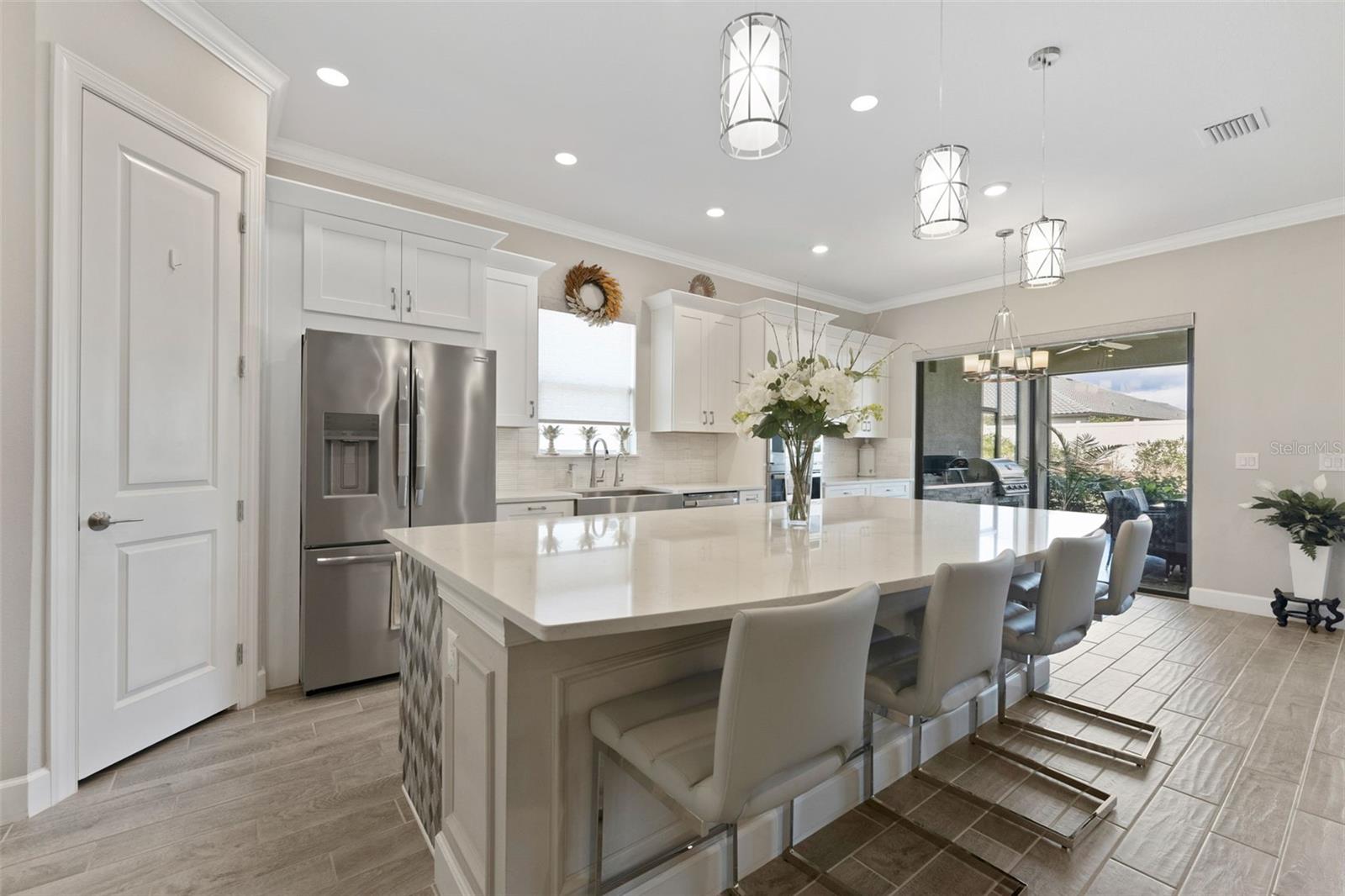 Custom finishes are even on the kitchen island!