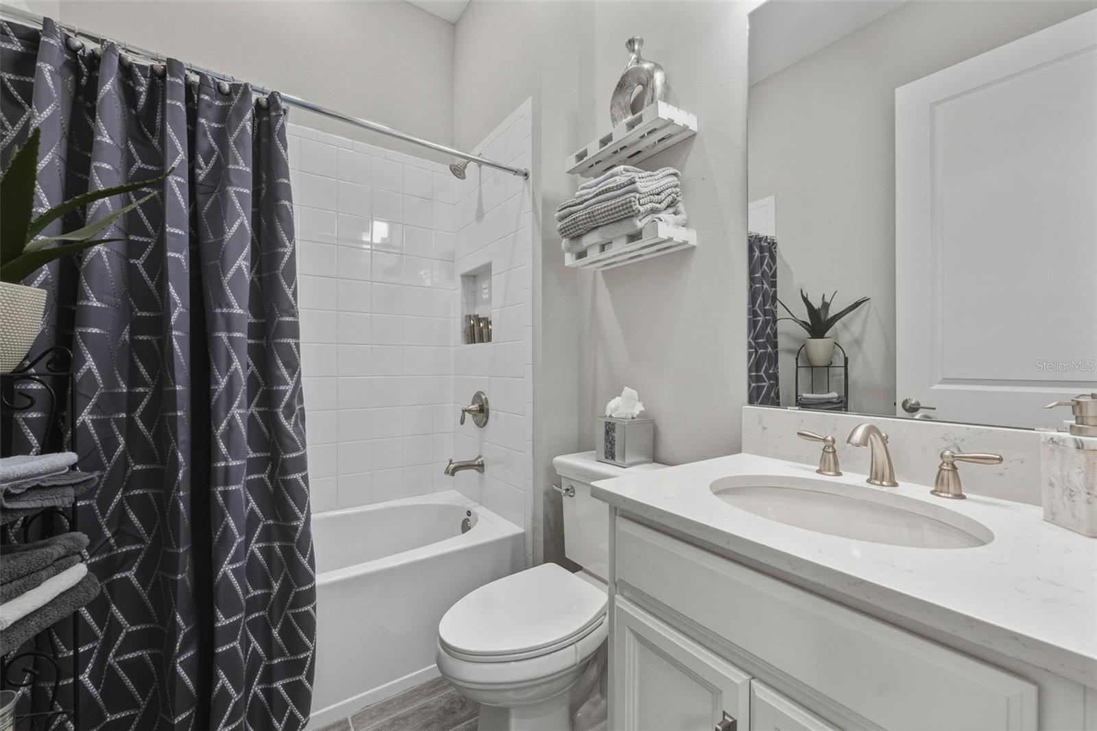 Bath 2 is designed for neutral decor.