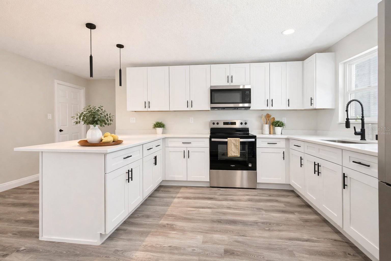 Virtually staged Kitchen