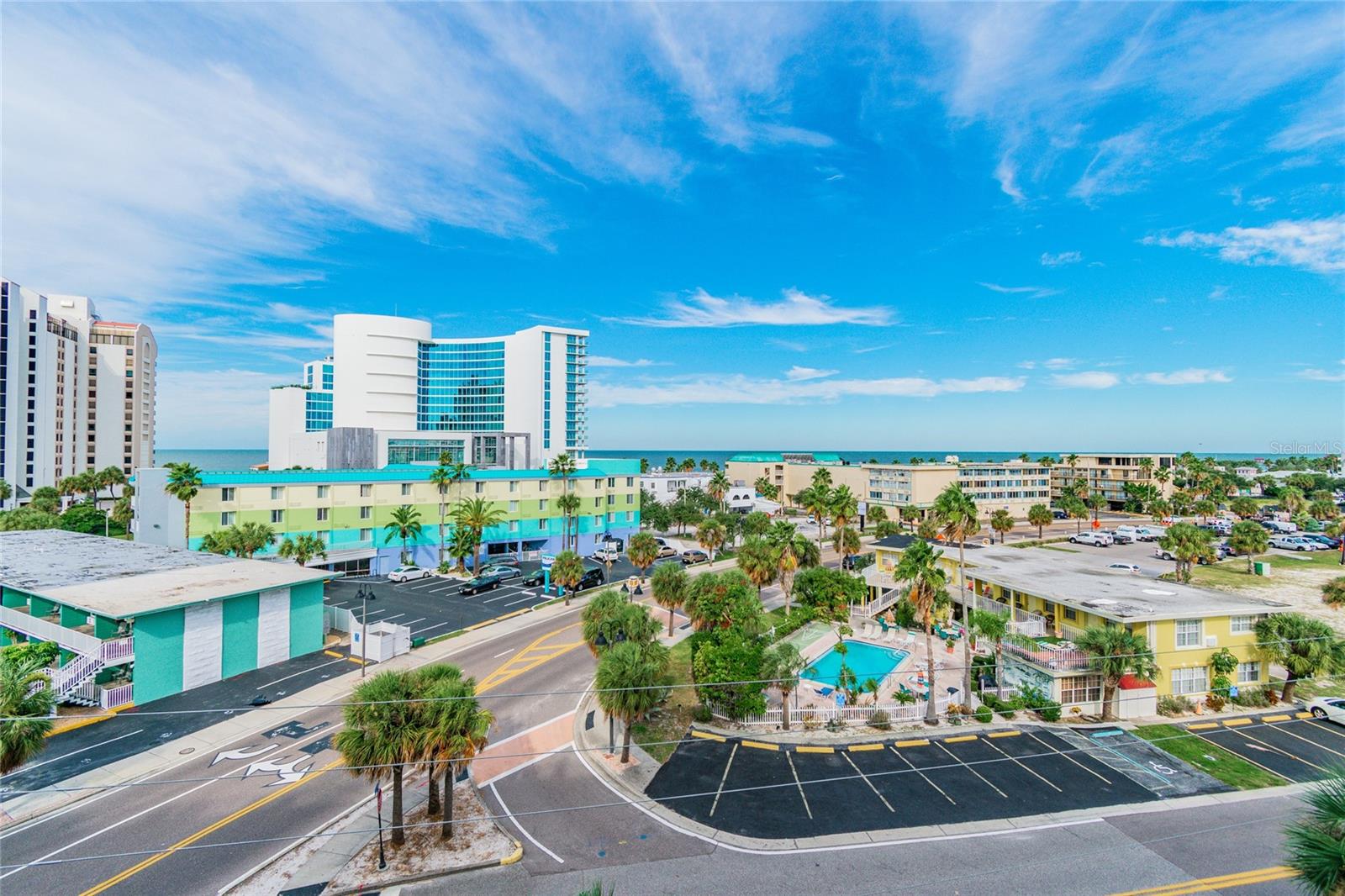 view from private west facing back covered porch