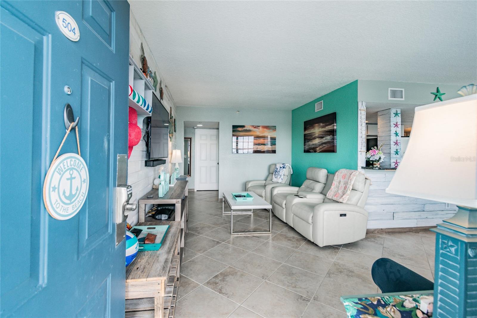 front door entry / living area