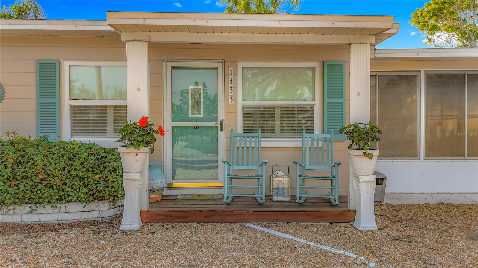 This home has a welcoming front porch