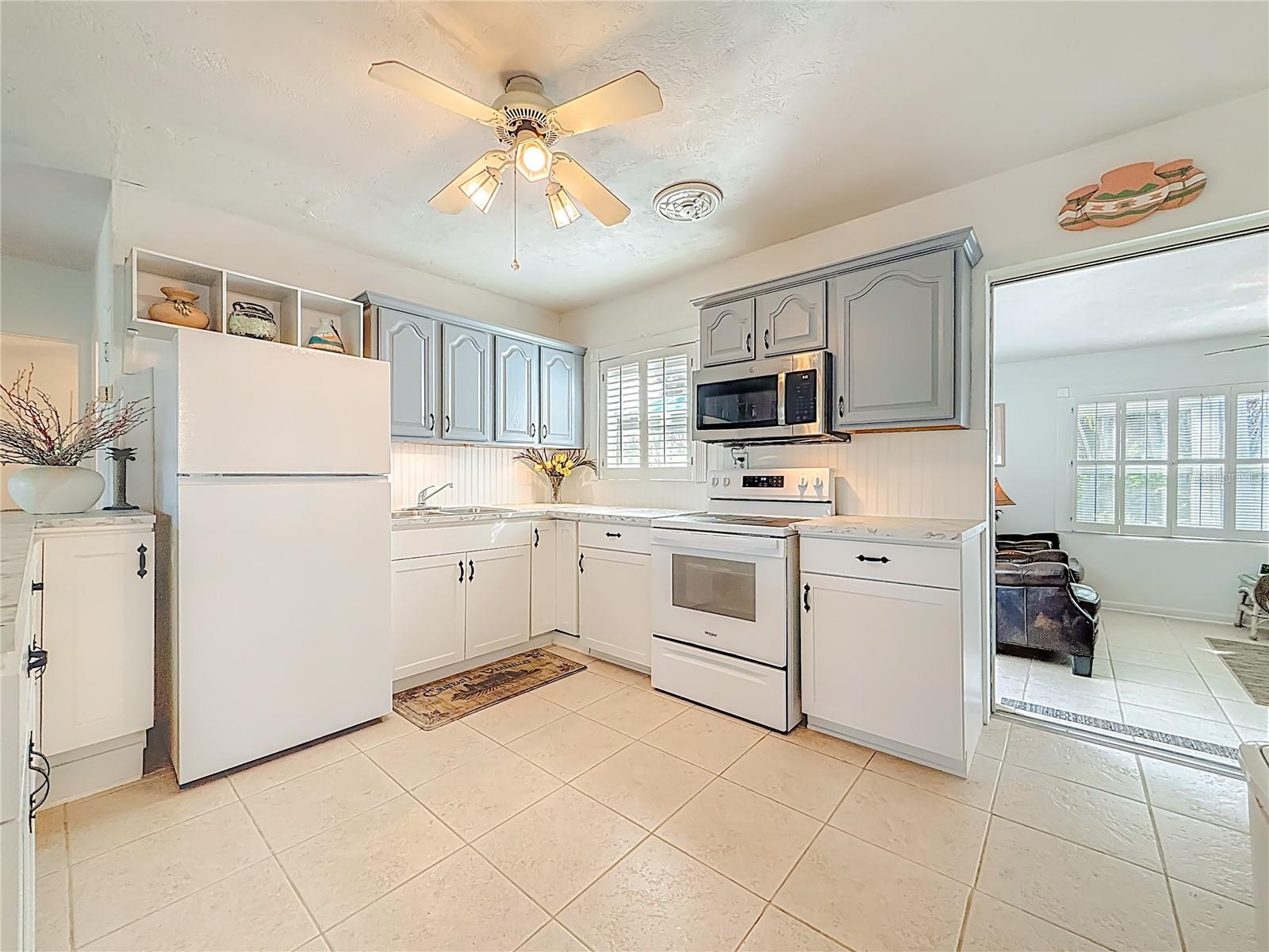 The kitchen had the bottom cabinets replaced in 2025.