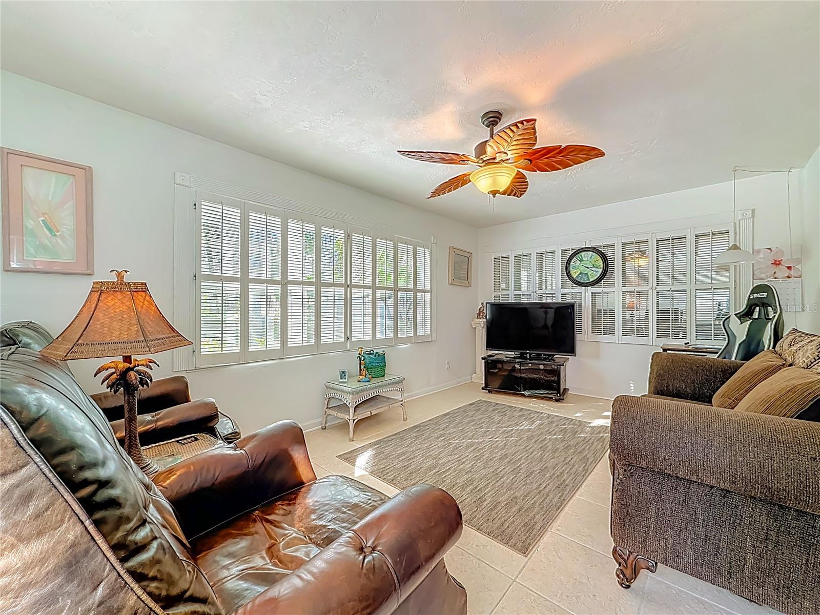 This home offers a 2nd living space, a family room in the backof the home.