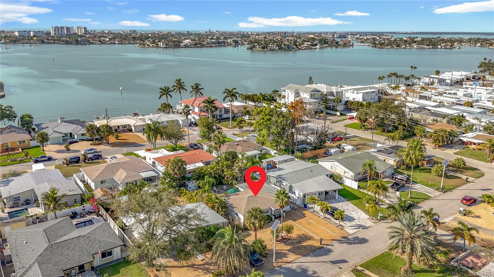 Aerial view showing this home's location in the neighborhood