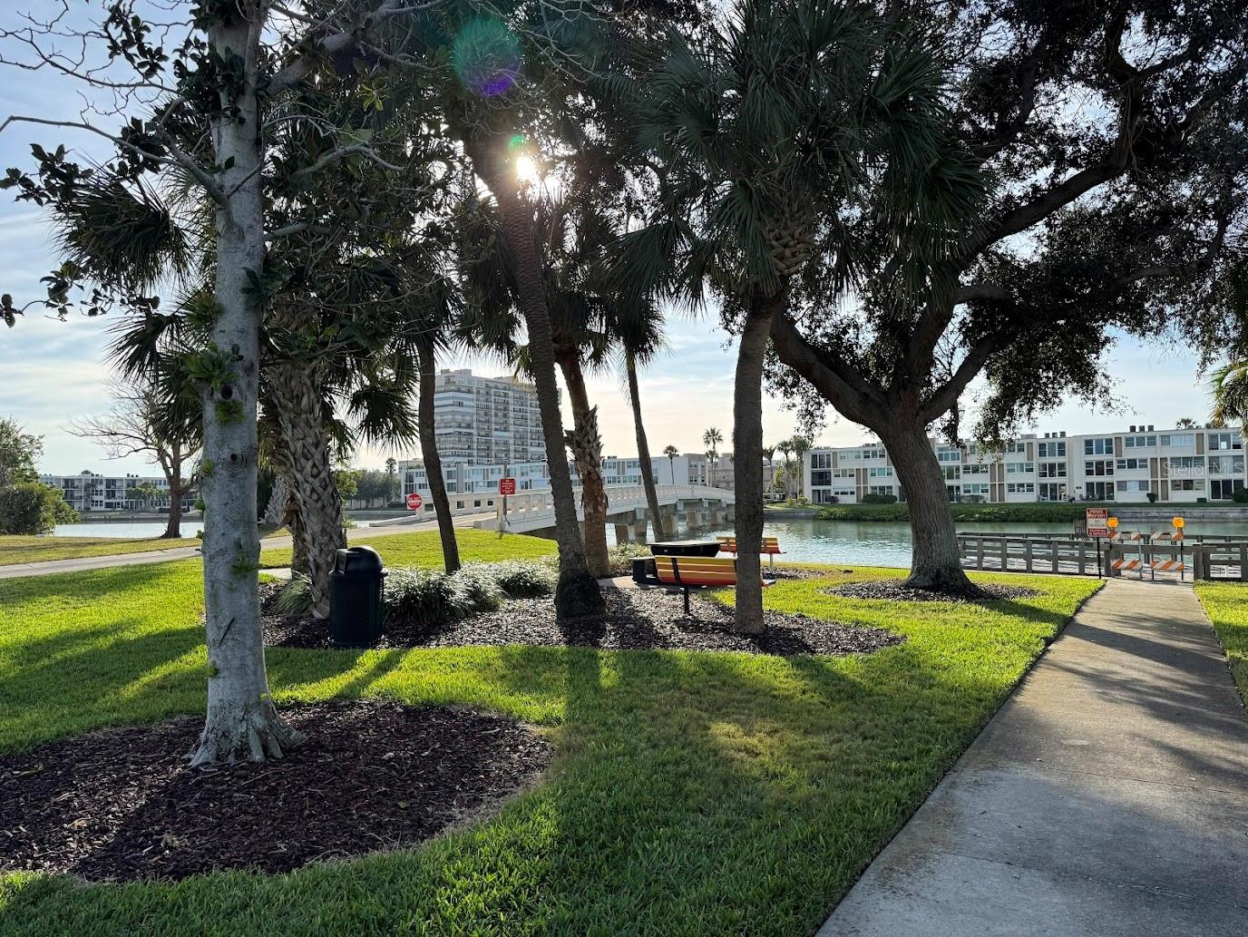 This is one of two parks in the neighborhood that can be used by the owners for visiting with friends or just enjoying the views.