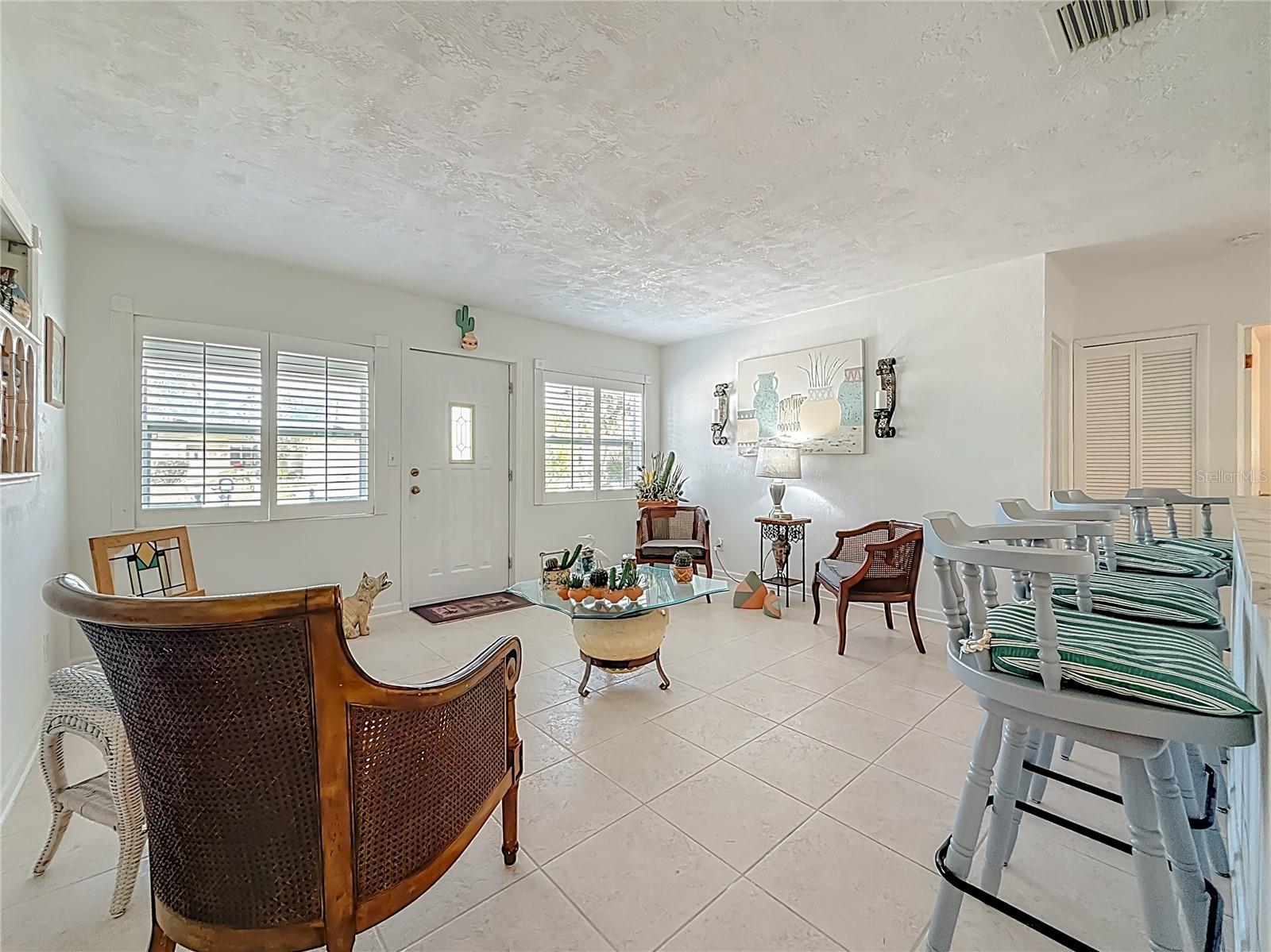 This is another view of the living room area that offers lots of different options for using this space