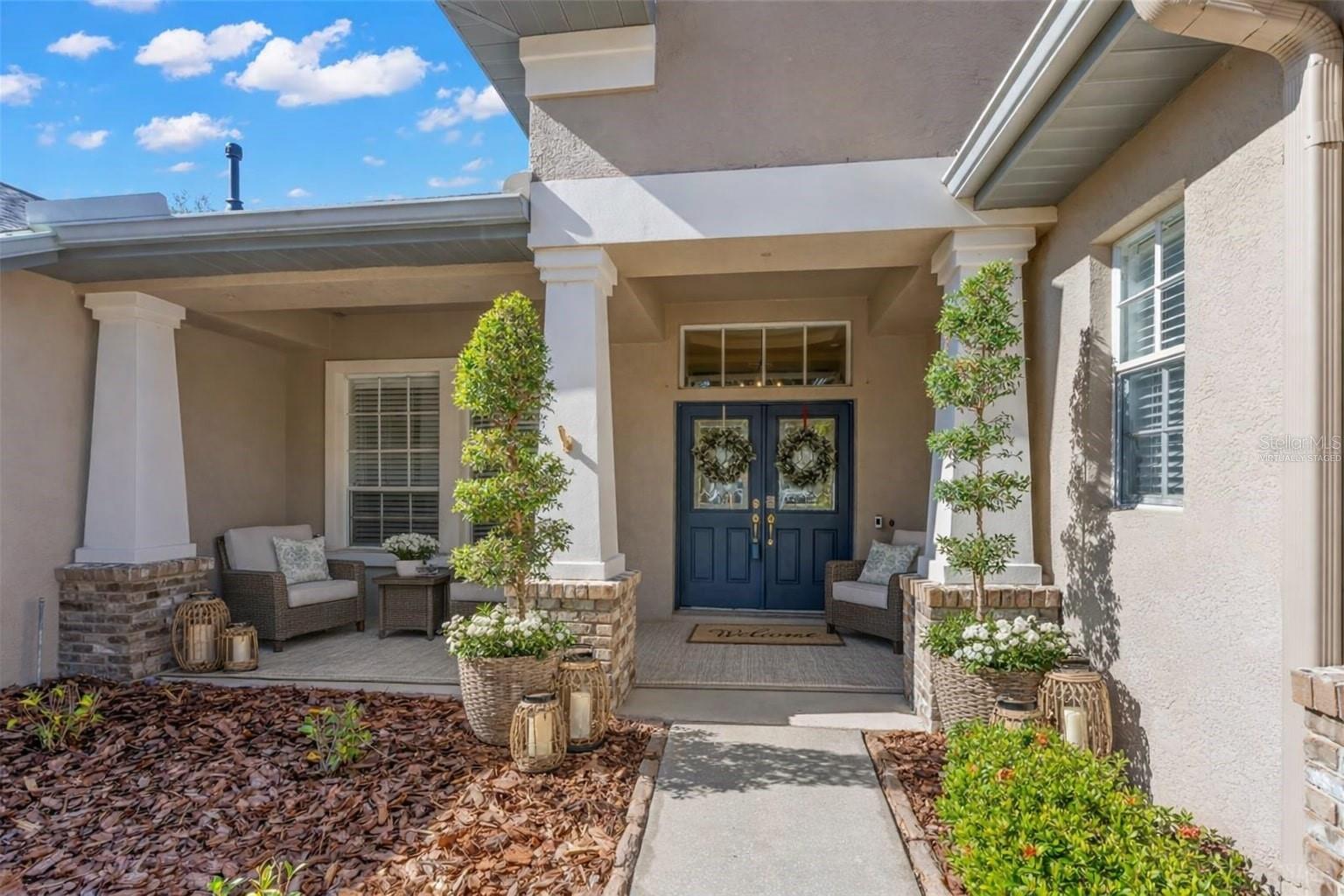 Virtually Staged - Covered Entry