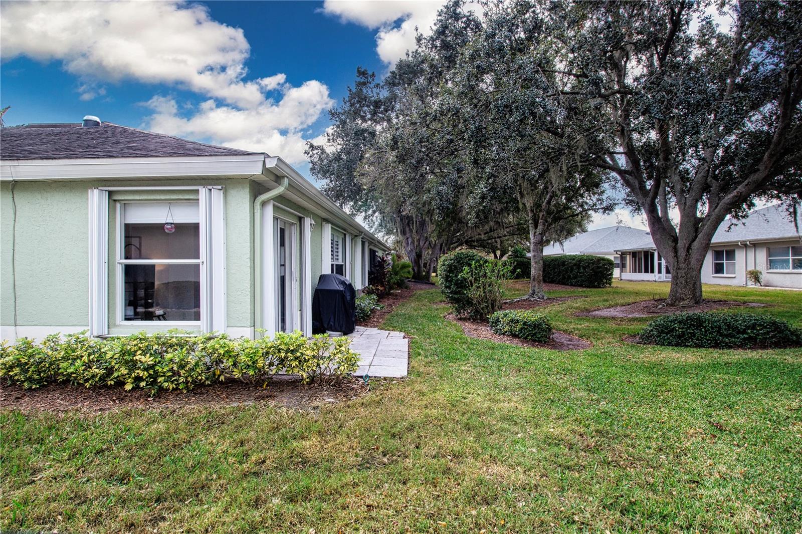 Patio/grill and backyard