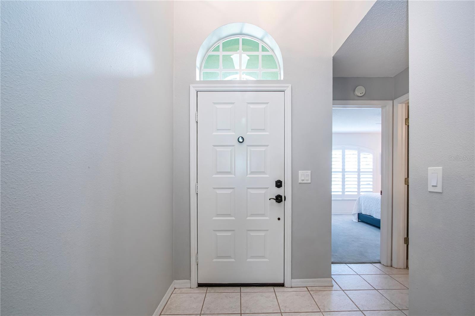 High arched entryway