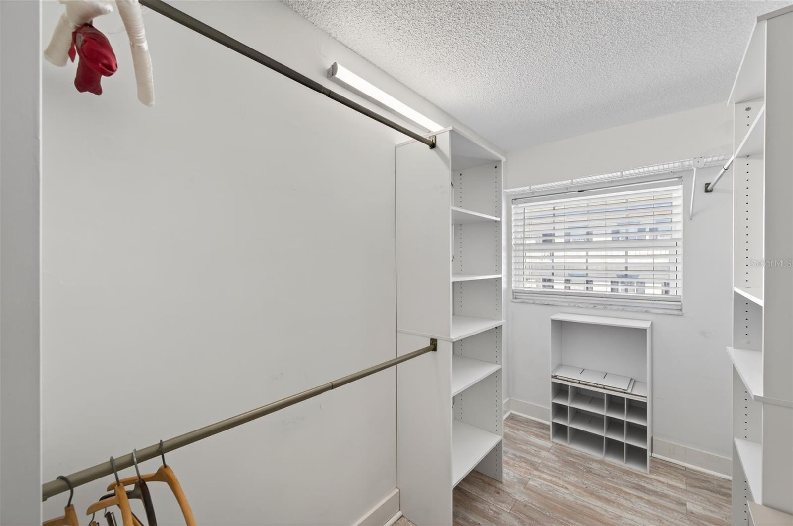 Bedroom 2 walk in closet with built in's