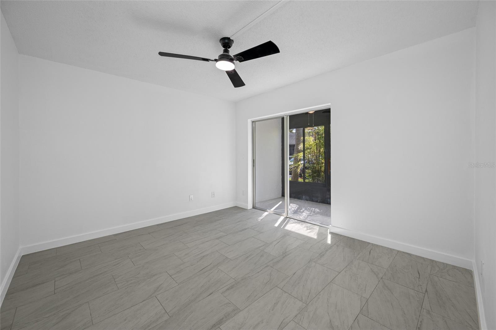 2nd bedroom has private, enclosed lanai space.