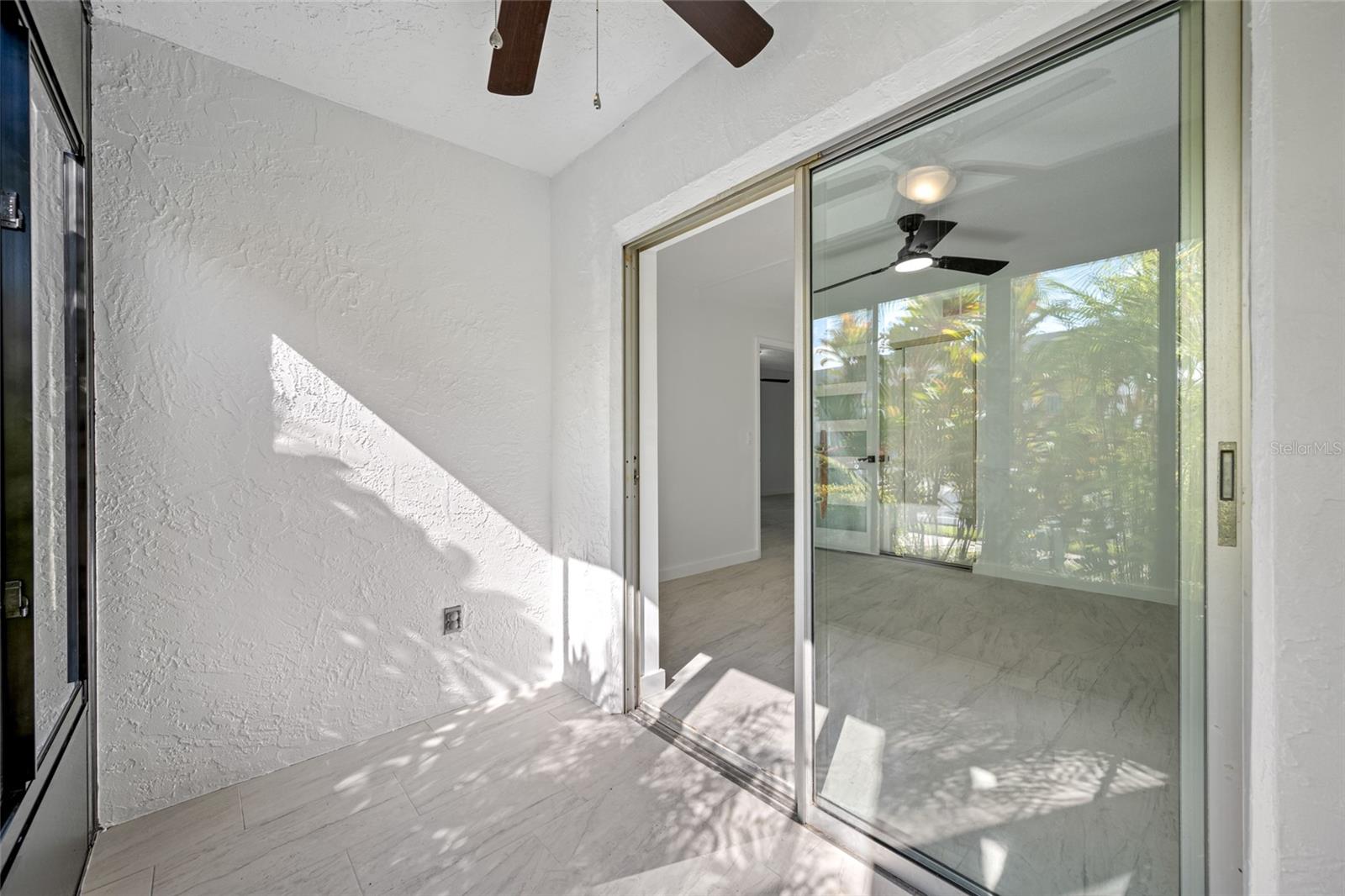 2nd bedroom. View from within the lanai