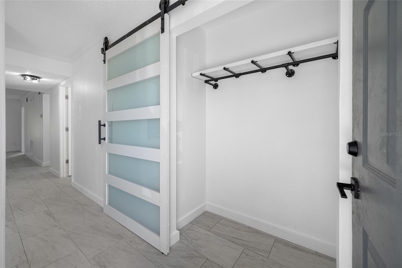 Large coat closet at main entrance.