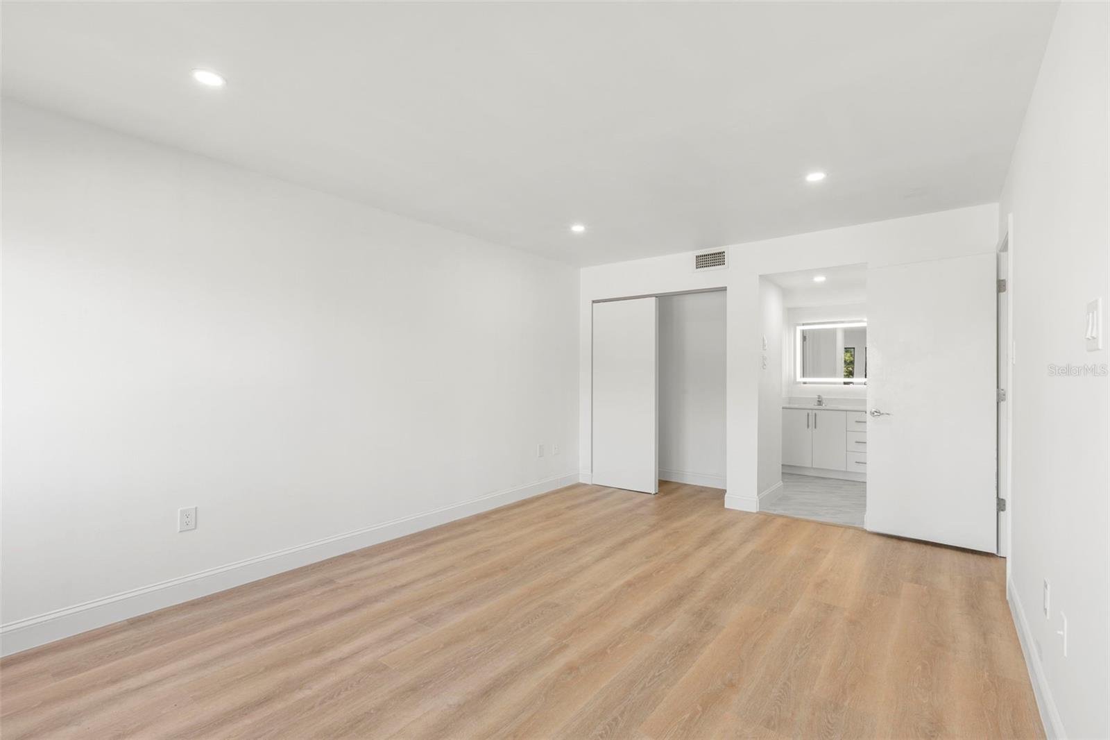 Fully upgraded primary suite with TWO closets and fully upgraded en suite bathroom