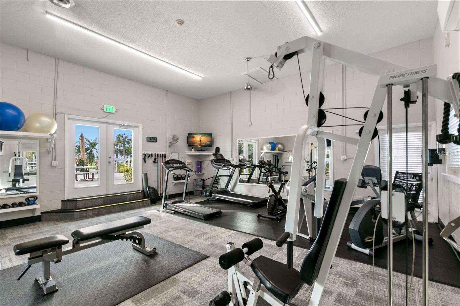 Fully equipped fitness center