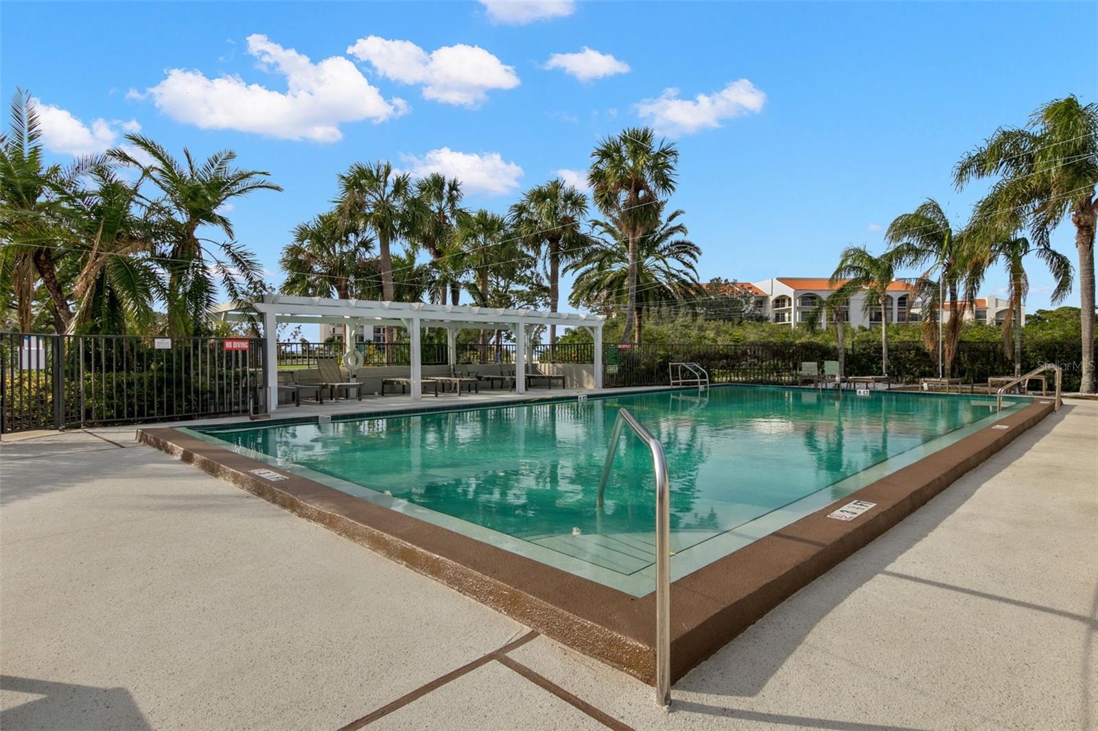 One of two swimming pools