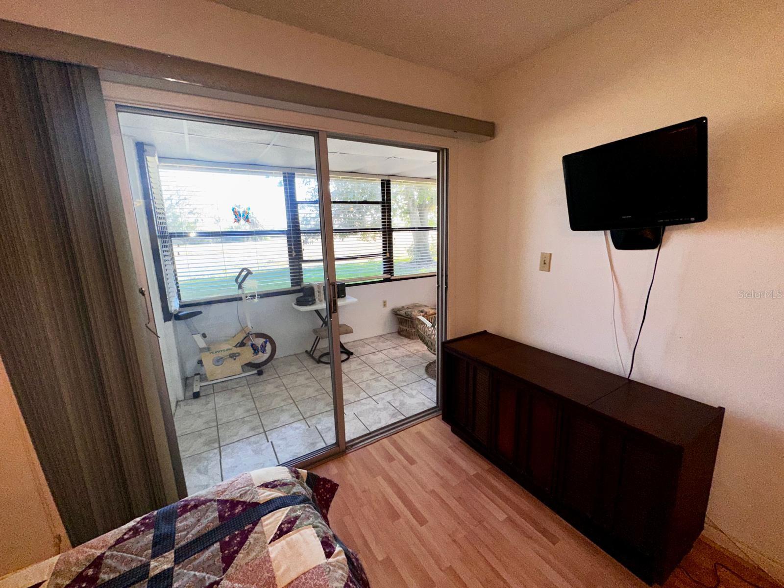 Primary Bedroom showing Porch Views