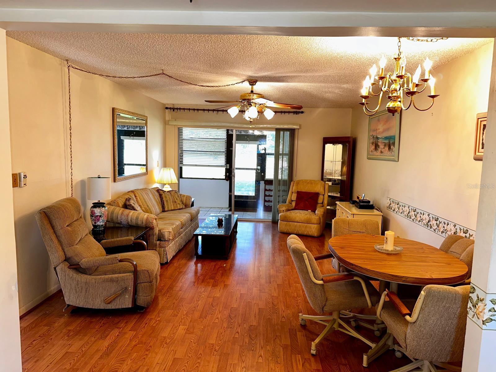 Living Room to Back Enclosed Porch