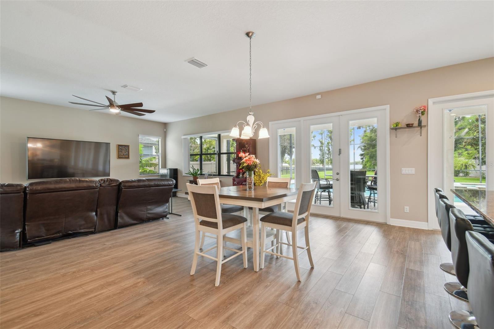 Beautiful and peaceful views through the wall of windows from everywhere!