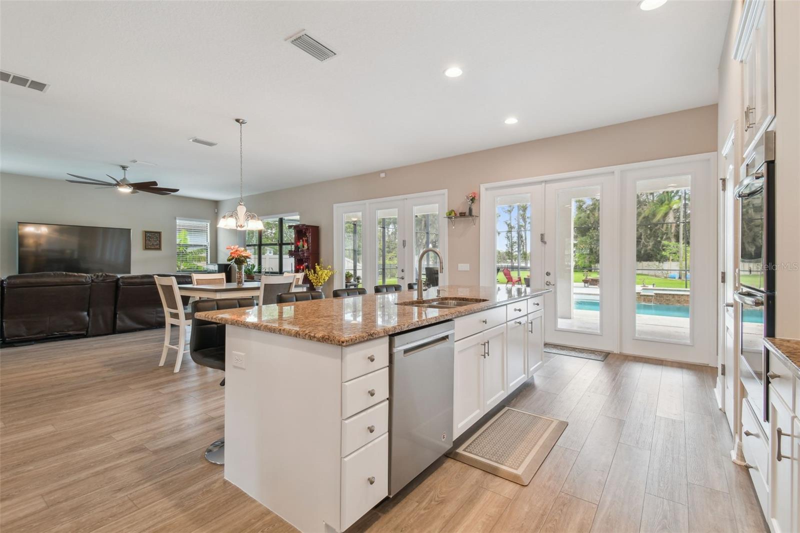 There are endless views of the outside and nature.