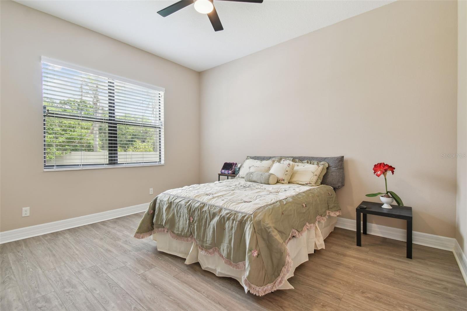 The In-Law or Guest Suite bedroom faces the lake.