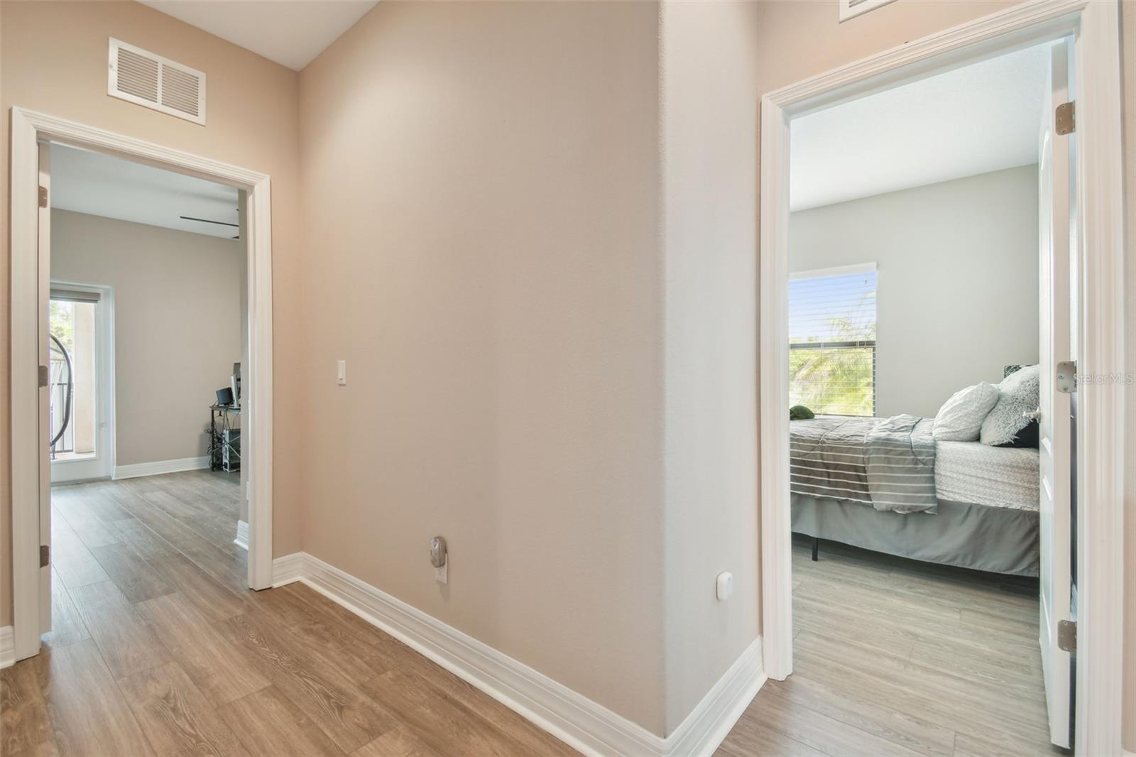 Leading into the bedrooms from the upstairs gathering area are the remaining bedrooms.