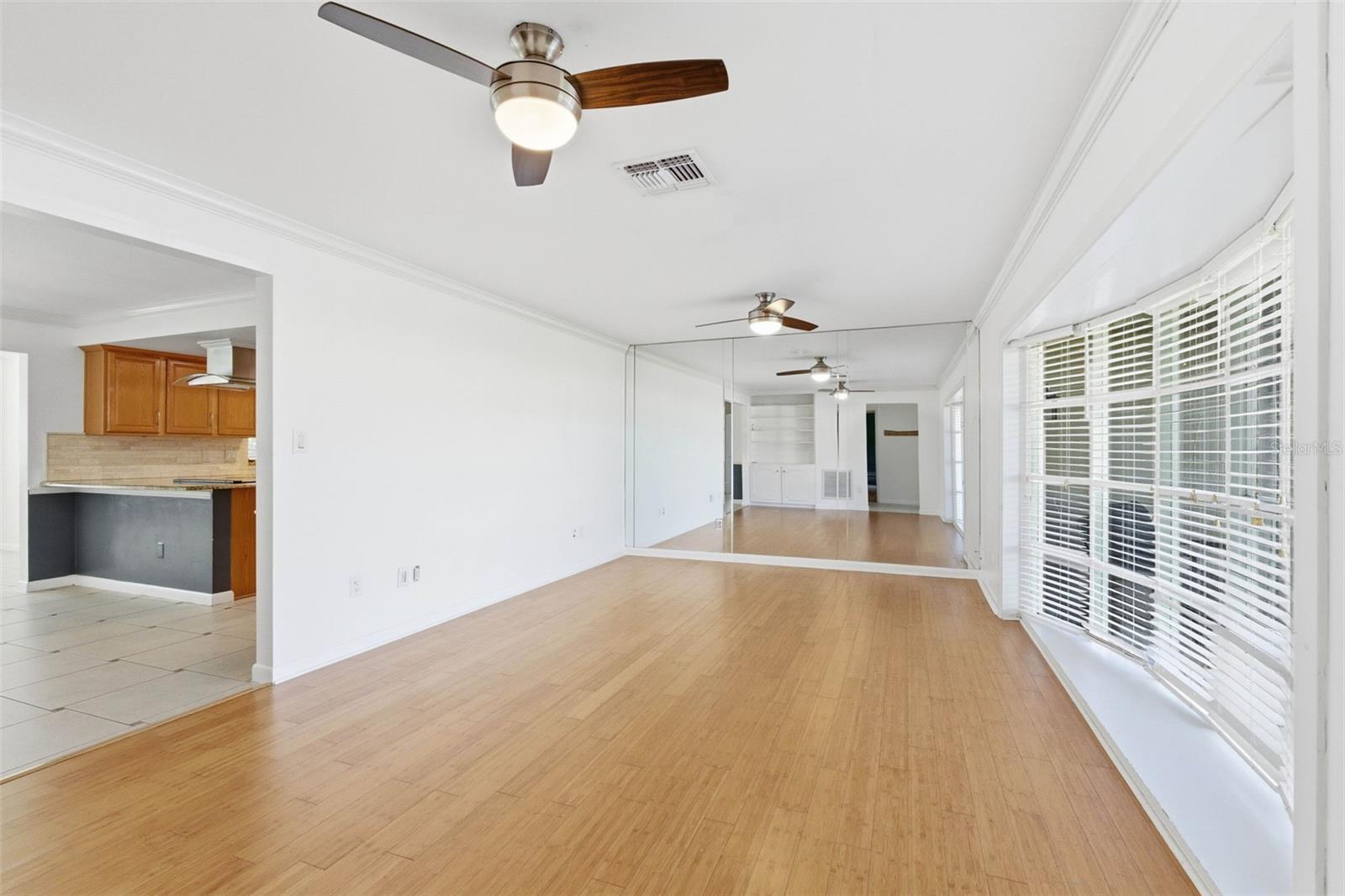 Living room and built-in.