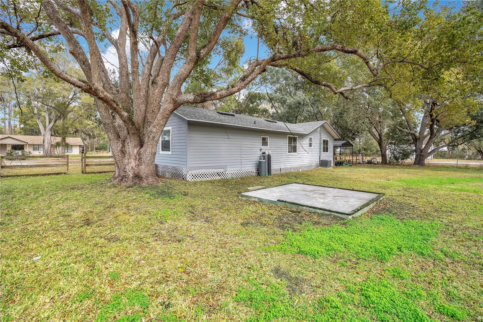Back of house/backyard.