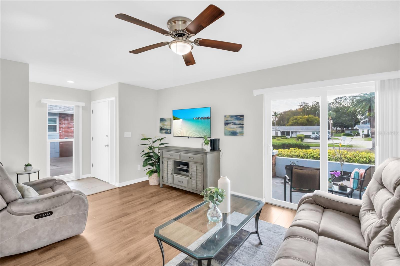 Gracious front entry with coat closet across from front door~