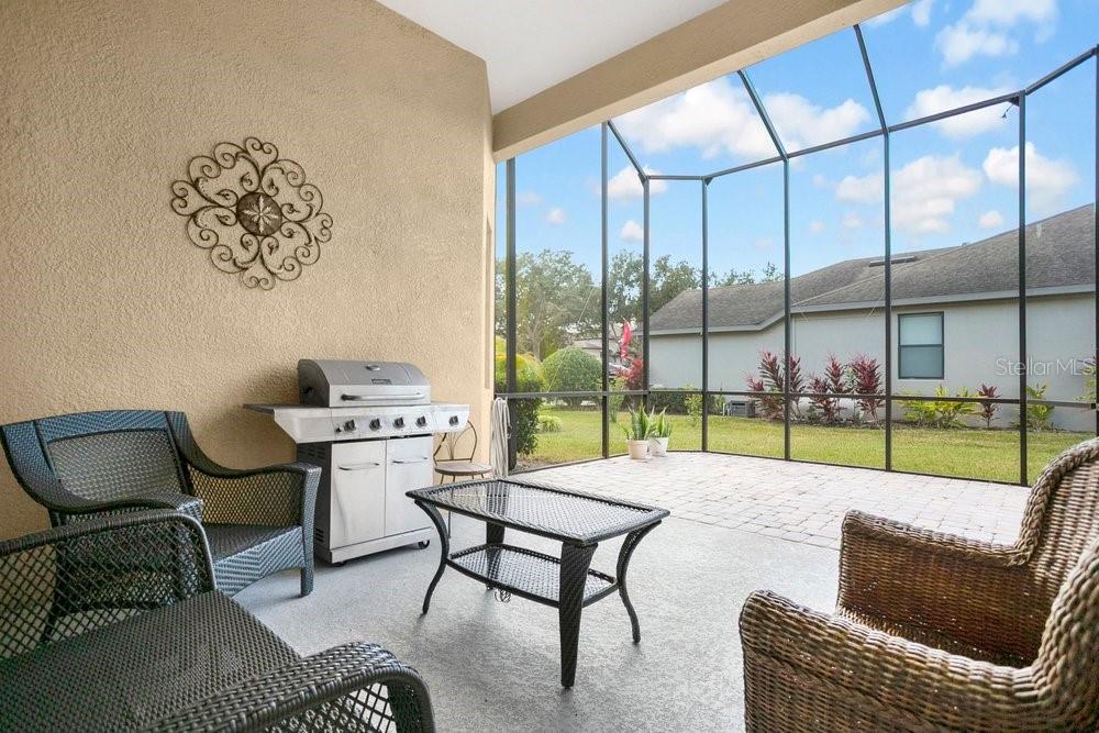 Covered & Screened Patio