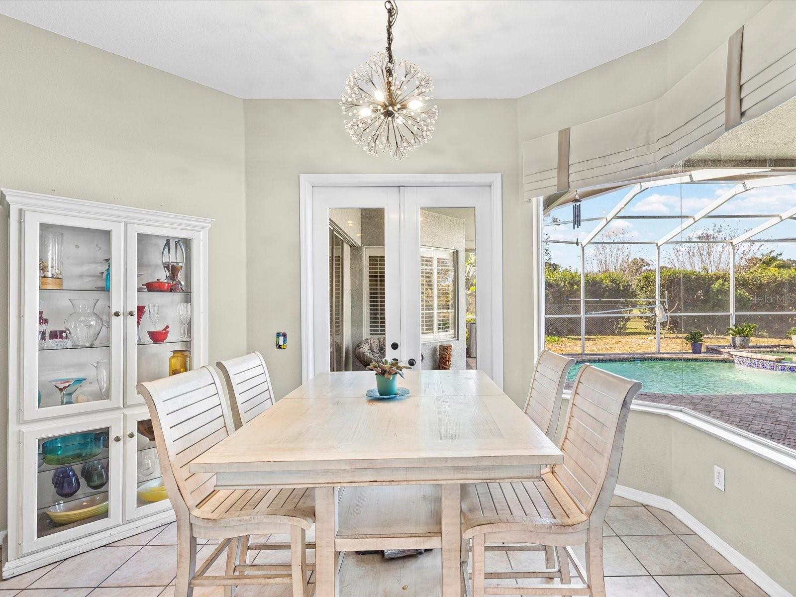 Breakfast area open to kitchen and great room
