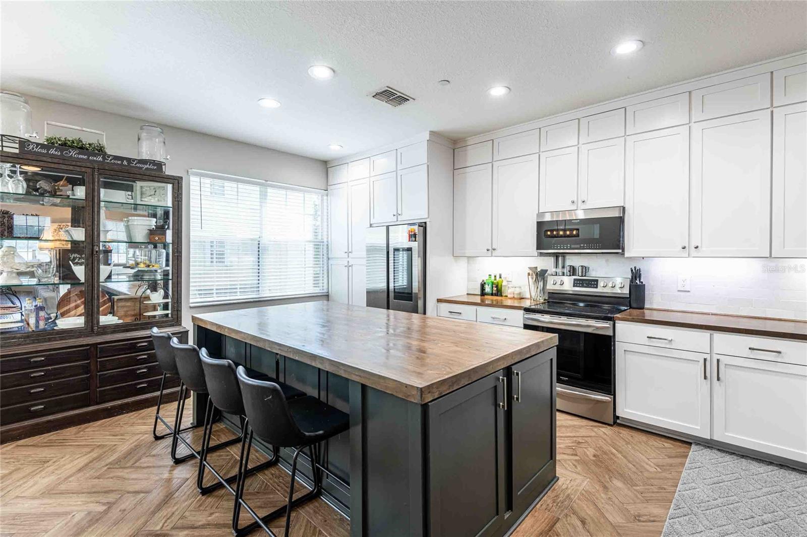 Custom wood cabinetry