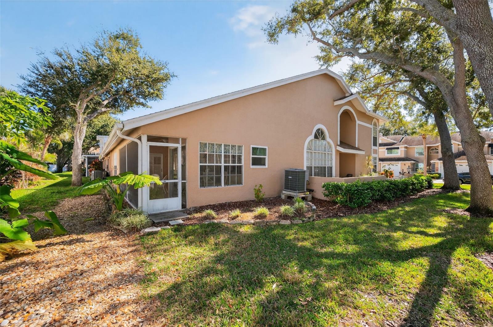 Side view of the townhome
