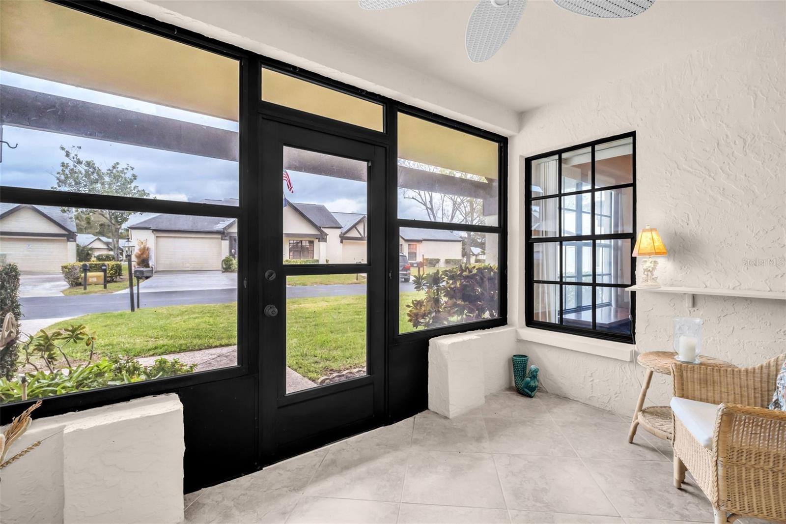 Heated & cooled front sunroom to enjoy year-round~