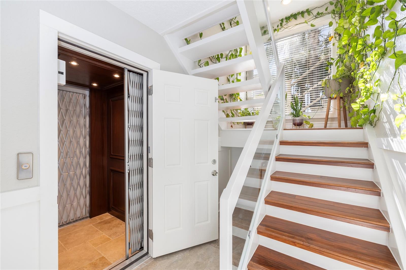 Take stairs or elevator to 3rd level.