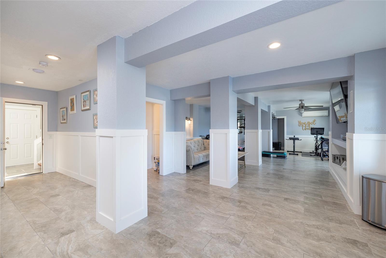 Ground level recreation room not counted in square footage