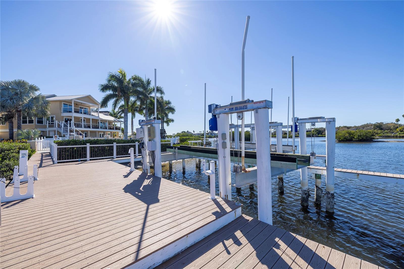 Convenient walk from the house to the dock.
